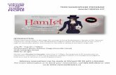 TEEN SHAKESPEARE PROGRAM Hamlet MEDIA KIT · TEEN SHAKESPEARE PROGRAM Hamlet MEDIA KIT INTRODUCTION Fifteen teen actors take to the stage this summer to bring Shakespeare’s Hamlet