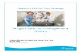 Surge Management Toolkit 2.0 - Ontario Nurses' … · Surge Capacity Management Toolkit ... Version 2.0 Provincial Program . Prepared by: ... This seminal report sets out a blueprint