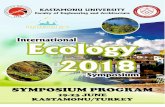 ECOLOGY 2018 19-23 June 2018, Kastamonu … 2018 Symposium Programs.pdf · Variations of Fish Larvae around Gokceada Island, Turkey Ismail Burak DABAN and Ali ISMEN 13:45-14:00 Stem