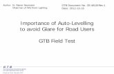 Importance of Auto-Levelling to avoid Glare for … · Importance of Auto-Levelling to avoid Glare for Road Users ... GTB Document No. CE-4819/Rev.1 . ... Renault Scenic Halogen