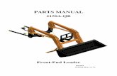 PARTS MANUAL - ansungusa.com · PARTS MANUAL 2150A-QB Front-End Loader M12018 Printed 2012, 11, 27. ... Hydraulic Parts -----12 Decal & Manual -----14 ... 1 Prince Valve 1 Besko Valve