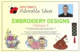 JDEmbroideryCatalogue2-complete · Cuddly. cutc and sweet. thcsc baby animals are IE,rfect for precious little one. Think of how adœable they John Deer's Baby Cuddle Claude nnaud