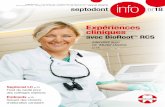 Expériences cliniques - Septodont België · tant que Marketing Manager Benelux. Linda nous apporte sa solide expérience du marketing et des soins dentaires, acquise ... La 14ème