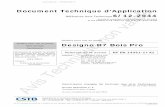 Document Technique d’Application Référence Avis Technique 6/12-2044 Avis Technique … · tions dans le dossier technique, on peut considérer que les caracté-ristiques aérauliques