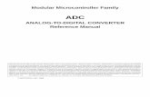 Modular Microcontroller Family - Laboratorium Robotykirab.ict.pwr.wroc.pl/~mw/mcu/docs/pdf2/refman/adcrm.pdf · $XXXX18 S/U ADC Result Register 4 (RSLT4) $XXXX1A S/U ADC Result Register