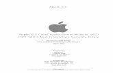 FIPS 140-2 Non-Proprietary Security Policy · Apple Inc. ©2016 Apple Inc. This document may be reproduced and distributed only in its original entirety without revision Apple iOS