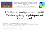 L’aléa sismique en Haïti, cadre géographique et temporel sismique/Alea_sismique HAITI.pdf · Programme d’appui à la mise en œuvre d’un plan national de gestion du risque