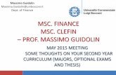 MSC. FINANCE MSC. CLEFIN – PROF. MASSIMO GUIDOLINdidattica.unibocconi.it/...Guidolin_Maggio_201520150527110743.pdf · may 2015 meeting some thoughts on your second year curriculum