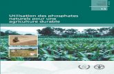 Pour se procurer les publications de la FAO, … des phosphates naturels pour une agriculture durable Edition technique de F. Zapata Division mixte FAO/AIEA des techniques nucléaires