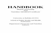 HANDBOOK - University at Buffalo · This handbook is a compilation of materials regarding policies and procedures involved with the Dietetic Internship (DI) and the Nutrition Advanced