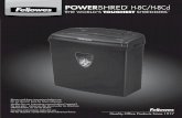 H-8C/H-8Cd POWER SHRED POWER H-8C/H-8Cd - …assets.fellowes.com/manuals/H-8C_H-8Cd_Manual_3L_2014.pdf · Modèle H-8C/H-8Cd Pour des raisons de sécurité, la ... , de produits à