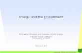 Energy and the Environment - utoledo.eduastro1.panet.utoledo.edu/~relling2/teach/archives/4400.2014... · energizing Ohio for the 21st Century Some near-term topics Energy conversion