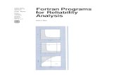 Fortran Programs for Reliability Analysis · Fortran Programs for Reliability Analysis John J. Zahn, Research General Engineer Forest Products Laboratory, Madison, Wisconsin Introduction