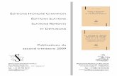 Publications du second trimestre 2009 - site au service de … · de Guillaume de Deguileville à Octovien de Saint-Gelais N° 90, 1 vol., 696 p., relié, 15 x 22 cm. ISBN 978-2-7453-1789-6.