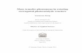 Mass transfer phenomena in rotating corrugated ... · Mass transfer phenomena in rotating corrugated photocatalytic reactors Yuanyuan Xiang Thesis submitted to the ... elucidate their