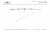 COBIT Checklist and Review - SDLCforms€¦ · COBIT Checklist and Review Project Name Version Confidential – ©2015 Documentation Consultants () Document: 2650 Page 4 of 21