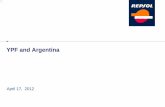 YPF and Argentina - Repsol · belief, or current expectations of Repsol YPF and its management, including statements with respect to trends affecting Repsol YPF’s financial condition,