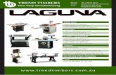 Trend Timbers | Laguna Tools Catalogue · Laguna 6” ShearTec II Jointer Laguna 8” Wedgebed Jointer with Shear-Tec Laguna 8” Parallelogram Jointer with Shear-Tec Laguna 12”