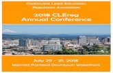 2018 CLEreg Annual Conference · a ©orney record‐keeping du es for CLE program a ©endance. ... the Moda Center, the International Rose Test Garden, Pearl District, and Portland