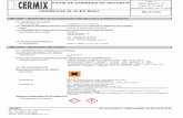 SECTION 1 Identification de la substance/du mélange …media.cermix.com/media/pdf/pmo/FDS CERMIPLUS XL FLEX.pdf · CBFICHE DE DONNEES DE SECURITE Page : 2 Edition révisée n° :