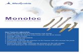 Medicable - LCP EN · Monoloc Locking Compression Plate System Key Features &Benefits: Separate locking hole & Compression hole design Unique design for locking screw head with star-drive