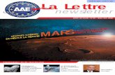 MARS DREAM TO REALITY DU RÊVE À LA RÉALITÉ · La Lettre newsletter Lettre de l’AAE ... are not electromagnetic, but ripples in ... tourner autour de son berceau, la