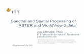 Spectral and Spatial Processing of ASTER and … · Visual Information Solutions ASTER Mapping Using ENVI’s Band Math • Create logical expressions using Band Math - after Mars