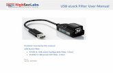 eLock USB Filter User Manual - k.kramerav.com · environnementales du produit. ... Note: The physical locking aspects of the product were not evaluated to NIAP or Common-Criteria