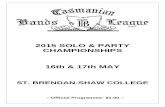 2015 SOLO & PARTY CHAMPIONSHIPS 16th & 17th … · 2015 SOLO & PARTY CHAMPIONSHIPS 16th & 17th MAY ST. BRENDAN-SHAW COLLEGE ... Test Music: Numbers 1, 3 & 5 from “Cinq Danses Exotiques