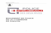 Reglement de police - saillon.ch de police.pdf · Règlement communal de police - 1 - REGLEMENT DE POLICE DE LA COMMUNE ... L’Autorité dispose d’un corps de police municipale