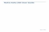 Nokia Asha 205 User Guide - The Informr · Nokia Asha 205 User Guide ... Line up the battery contacts, and ... social app or web browser and the right shortcut key to open messaging