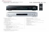 Stereo Receiver with Phono Input, SX-20DAB-K/-S … · Stereo Receiver with Phono Input, DAB/DAB+, and FM Tuner SX-20DAB-K/-S SX-20DAB-K SX-20DAB-S SPECIFICATIONS