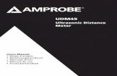 UDM45 - Amprobecontent.amprobe.com/manualsA/UDM45_Ultrasonic-Distance-Meter... · All oTheR wARRAnTieS - wheTheR expReSS, ... 1 UDM45 2 9 V battery (installed) ... en 60825-1:1994+A1+A2