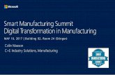 Colin Masson C+E Industry Solutions, Manufacturing · Accelerate value creation and drive sustained improvement through immersive human-machine interaction and innovative partnerships,