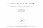 Corporeity and Affectivity - SIF Praha · Corporeity and Affectivity Dedicated to Maurice Merleau-Ponty Edited by Karel Novotný ...