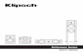 Owner's Manual - Klipsch Audio Technologiesimages.klipsch.com/ReferenceManual_635042116357020000.pdf · Modèles de bibliothèque, de canal central et ambiophoniques Ces modèles