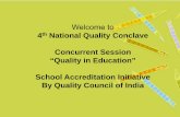 Concurrent Session “Q lit i Ed ti ”“Quality in Education ...qcin.org/nbqp/4thnationalconclave/presentation/AvikMitra.pdf · tf ittransform into Eff ti S h lEffective Schools.