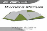 Owners Manual - CampingCentral · PLEASE NOTE - Due to our policy of continual product development, specifications, ... If the product is defective within the terms of this warranty,
