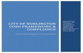 Points of Focus CITY OF BURLINGTON COSO FRAMEWORK & COMPLIANCE · CITY OF BURLINGTON COSO FRAMEWORK & COMPLIANCE ... published Internal Control - Integrated Framework, which established