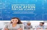 COMPETENCY BASED EDUCATION - CORE Higher … · COMPETENCY BASED EDUCATION FOR LAW SCHOOLS A blueprint for planning, executing, measuring, and scaling a student ... • Identification