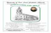 Nativity of Our Lord Catholic Church · 7:00pm Mass Sessions are on Sundays at 10:00am and attendance at 11:00am Mass First Day of CCD is Tuesday, September 4, 2018 ... Brooklyn Metke