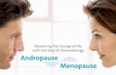 Mastering the change of life with the help of ... · Mastering the change of life with the help of chronobiology Andropause Menopause. 6 7 Starting point – glands Most messenger