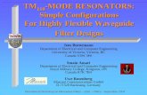 TM110-MODE RESONATORS: Simple Configurations …jbornema/Workshops/04esa-bar.pdf · International Workshop on Microwave Filters – ESA – CNES - September 2004 TM110-MODE RESONATORS: