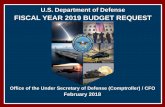 FISCAL YEAR 2019 BUDGET REQUEST - comptroller.defense.gov · National Security Strategy 1 • Respond to growing political, economic, military, information competitions – Revisionist