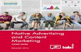 Native Advertising and Content Marketing - IAB Europe · Page 3 IAB Europe Native Advertising and Content Marketing White Paper ‘The real fact of the matter is that nobody reads