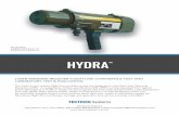 HYDRA - Textron Systems · Hydra is powered from an internal battery which can be externally charged using a communication serial data port. Hydra is sufficiently rugged for laboratory,