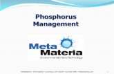 Phosphorus Management - metamateria.commetamateria.com/public/uploaded/media/PDFs 1-30-16/PO4 Sponge... · Phostec 7,000 Long Service Life Single Pass-3 Hr 8 . PO4 Sponge Performance