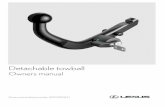 Detachable towball - Toyota-Tech.eu031756E0-16FD-F7B1... · Detachable towball Owners manual Owners manual reference number: AOM 000 034-1. Rev.no. Date Page Picture Update New Deleted