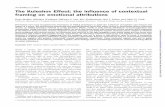 The Kuleshov Effect: the influence of contextual framing ...academic.csuohio.edu/kneuendorf/frames/kuleshov/Mobbsetal06.pdf · The Kuleshov Effect: the influence of contextual framing