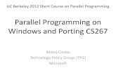 Parallel Programming on Windows and Porting CS267parlab.eecs.berkeley.edu/sites/all/parlab/files/UCB BootCamp Talk... · UC Berkeley 2012 Short Course on Parallel Programming Parallel